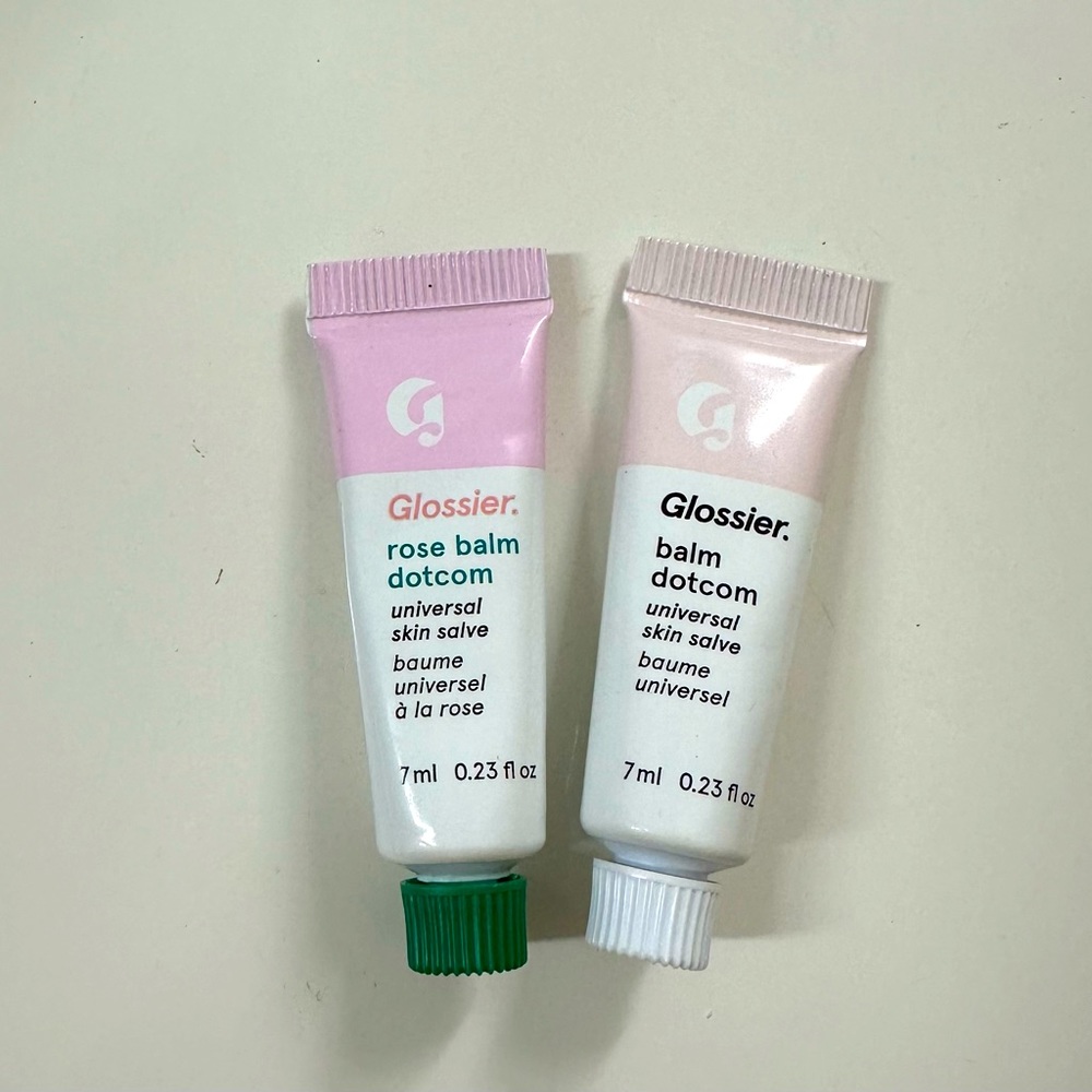 Glossier MINI Original and Rose Balm Dot Com Pack